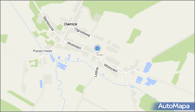 Ownice, Wolności, mapa Ownice