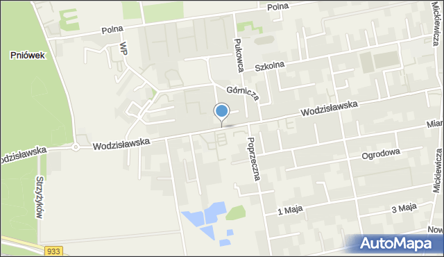Pawłowice powiat pszczyński, Wodzisławska, mapa Pawłowice powiat pszczyński