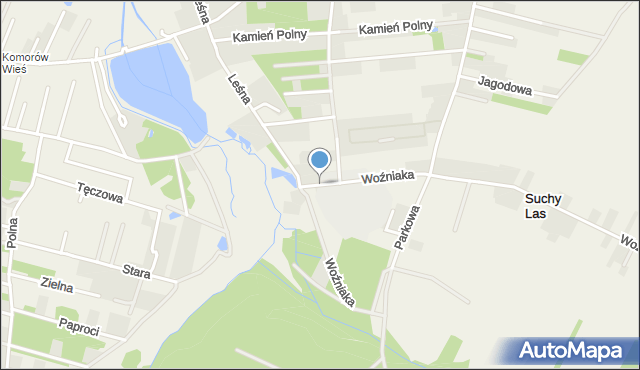 Pęcice Małe, Woźniaka Michała, ks., mapa Pęcice Małe