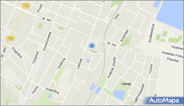 Pruszków, Wołowskiego Stanisława, mapa Pruszków