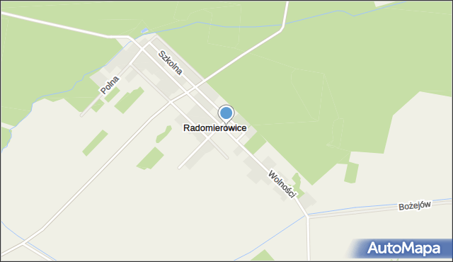 Radomierowice, Wolności, mapa Radomierowice