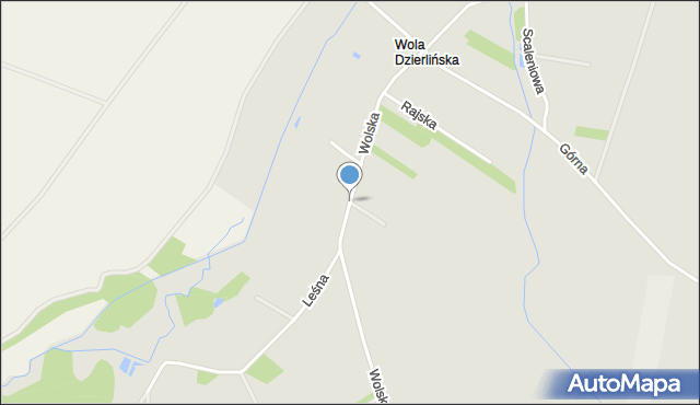 Sieradz, Wolska, mapa Sieradz