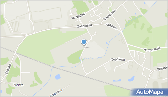 Świebodzin, Wodociągowa, mapa Świebodzin