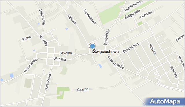 Święciechowa, Wolności, mapa Święciechowa