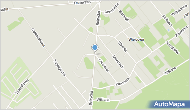 Szczecin, Wołyńska, mapa Szczecina