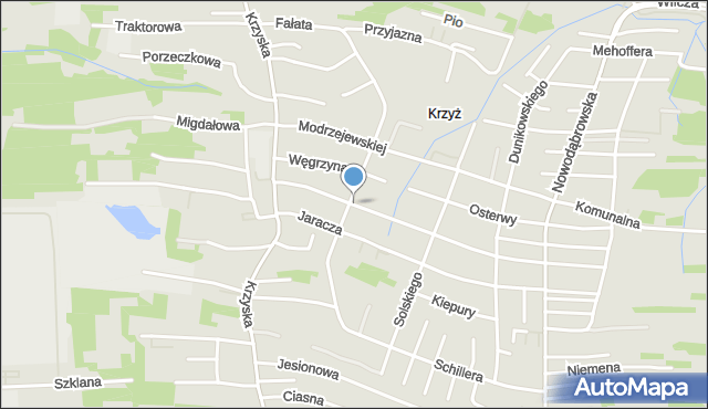 Tarnów, Woszczerowicza Jacka, mapa Tarnów