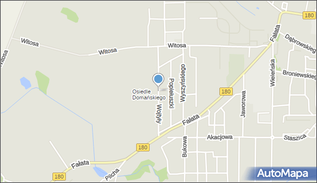 Trzcianka powiat czarnkowsko-trzcianecki, Wojtyły Karola, mapa Trzcianka powiat czarnkowsko-trzcianecki