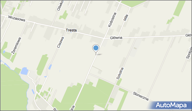 Twarda, Wodna, mapa Twarda