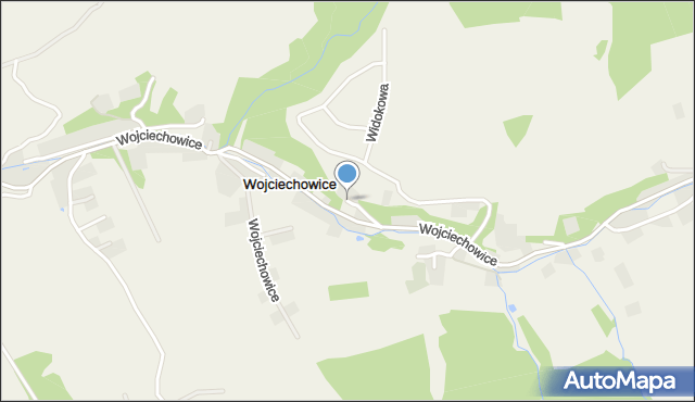 Wojciechowice gmina Kłodzko, Wojciechowice, mapa Wojciechowice gmina Kłodzko