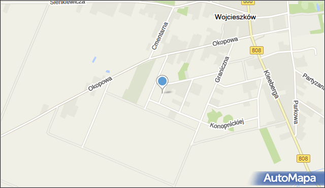 Wojcieszków, Wojcieszków, mapa Wojcieszków