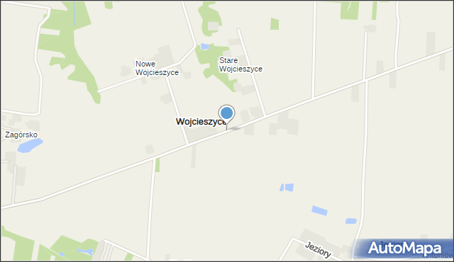 Wojcieszyce gmina Łoniów, Wojcieszyce, mapa Wojcieszyce gmina Łoniów