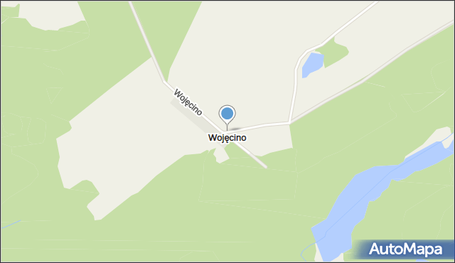 Wojęcino, Wojęcino, mapa Wojęcino