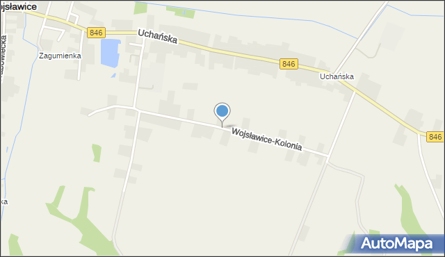 Wojsławice-Kolonia, Wojsławice-Kolonia, mapa Wojsławice-Kolonia