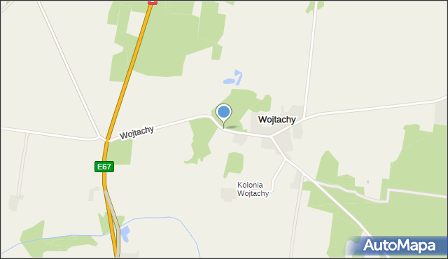 Wojtachy, Wojtachy, mapa Wojtachy