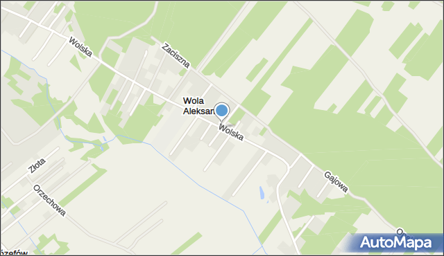 Wola Aleksandra, Wolska, mapa Wola Aleksandra