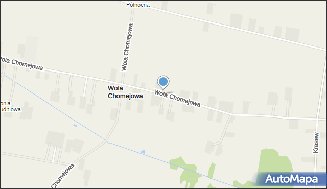 Wola Chomejowa, Wola Chomejowa, mapa Wola Chomejowa