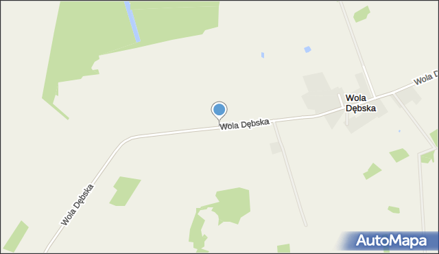 Wola Dębska, Wola Dębska, mapa Wola Dębska