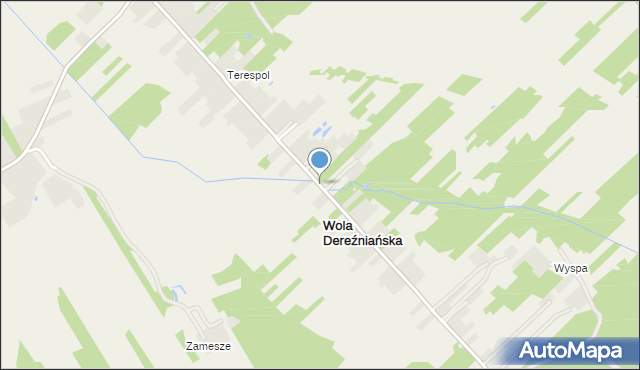 Wola Dereźniańska, Wola Dereźniańska, mapa Wola Dereźniańska