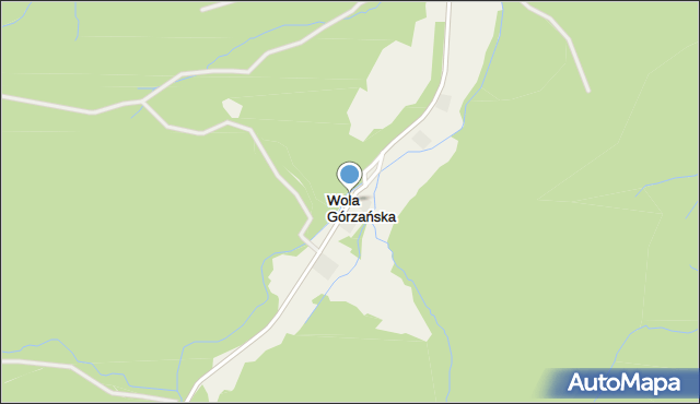 Wola Górzańska, Wola Górzańska, mapa Wola Górzańska