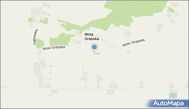 Wola Grabska, Wola Grabska, mapa Wola Grabska