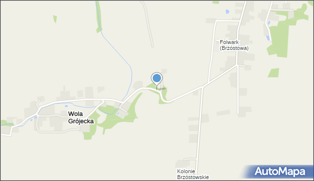 Wola Grójecka, Wola Grójecka, mapa Wola Grójecka