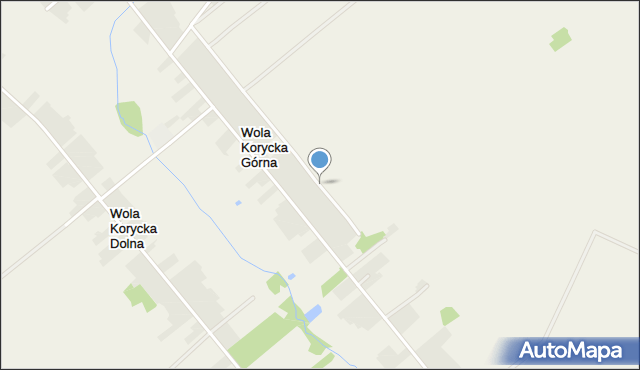 Wola Korycka Górna, Wola Korycka Górna, mapa Wola Korycka Górna