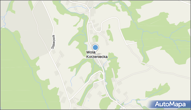 Wola Korzeniecka, Wola Korzeniecka, mapa Wola Korzeniecka