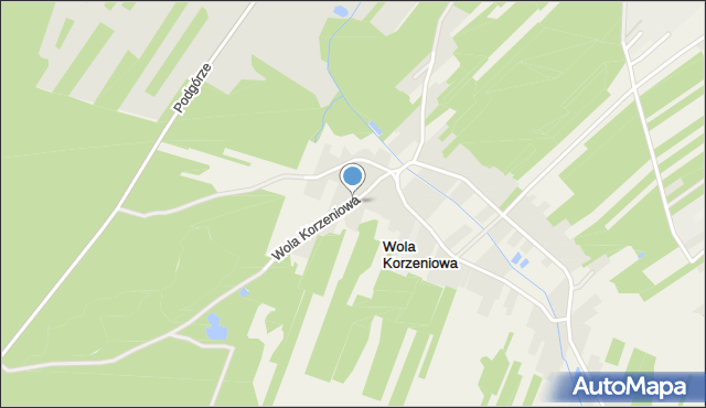 Wola Korzeniowa, Wola Korzeniowa, mapa Wola Korzeniowa