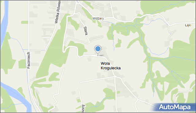 Wola Krogulecka, Wola Krogulecka, mapa Wola Krogulecka