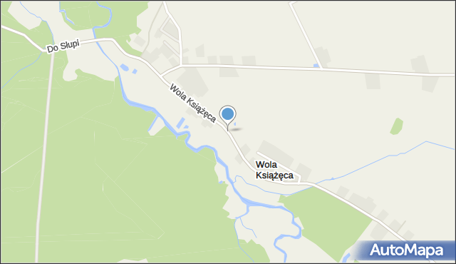 Wola Książęca, Wola Książęca, mapa Wola Książęca