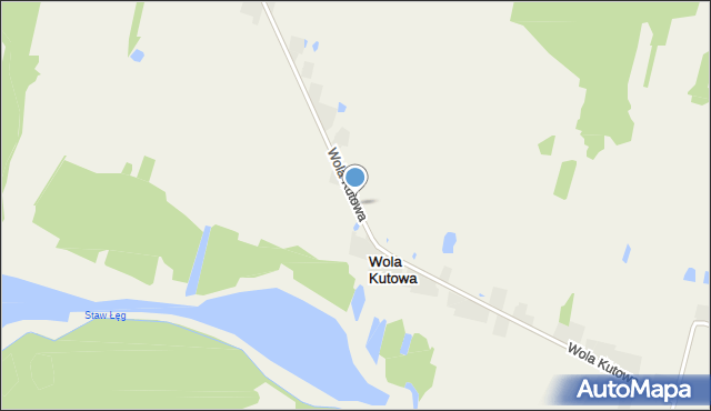Wola Kutowa, Wola Kutowa, mapa Wola Kutowa