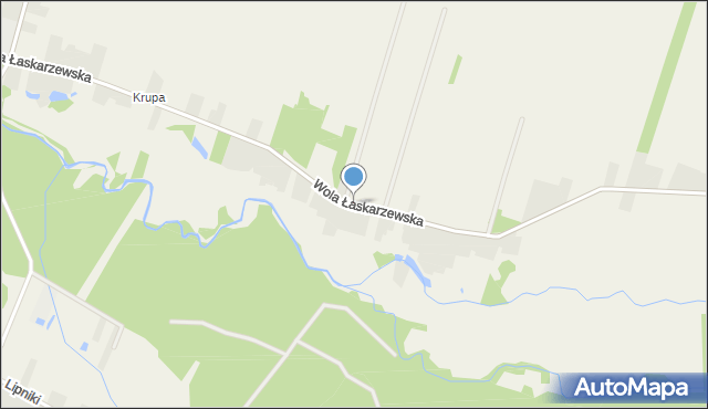 Wola Łaskarzewska, Wola Łaskarzewska, mapa Wola Łaskarzewska