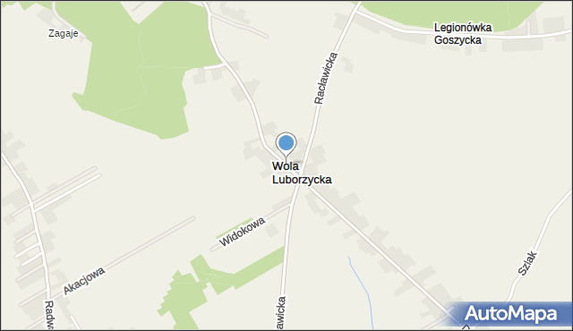 Wola Luborzycka, Wola Luborzycka, mapa Wola Luborzycka