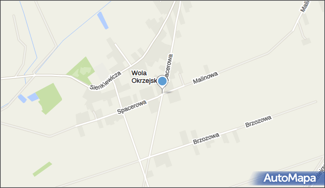 Wola Okrzejska, Wola Okrzejska, mapa Wola Okrzejska