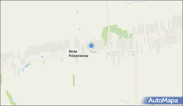 Wola Różaniecka, Wola Różaniecka, mapa Wola Różaniecka