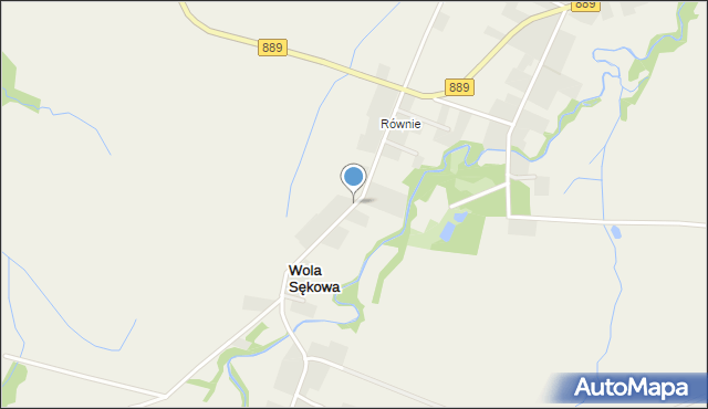 Wola Sękowa, Wola Sękowa, mapa Wola Sękowa