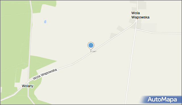 Wola Wapowska, Wola Wapowska, mapa Wola Wapowska