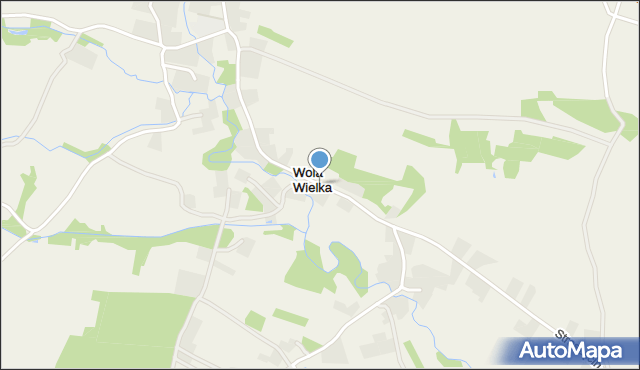 Wola Wielka gmina Żyraków, Wola Wielka, mapa Wola Wielka gmina Żyraków