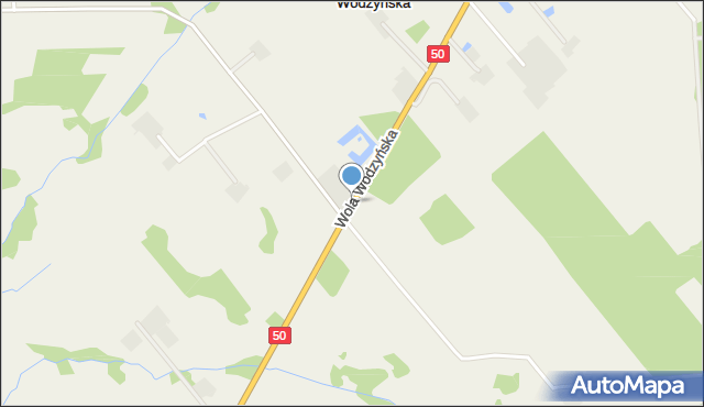 Wola Wodzyńska, Wola Wodzyńska, mapa Wola Wodzyńska