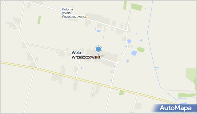 Wola Wrzeszczowska, Wola Wrzeszczowska, mapa Wola Wrzeszczowska