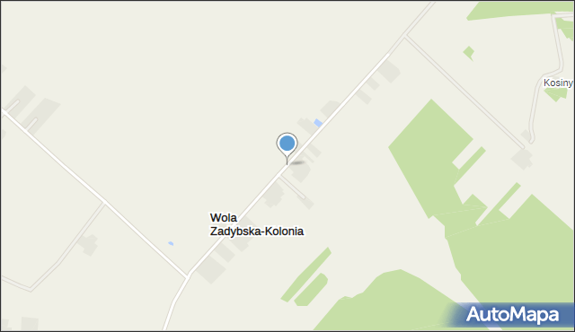 Wola Zadybska-Kolonia, Wola Zadybska-Kolonia, mapa Wola Zadybska-Kolonia