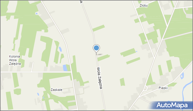 Wola Załężna, Wola Załężna, mapa Wola Załężna