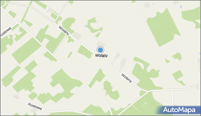 Wolany gmina Siemiątkowo, Wolany, mapa Wolany gmina Siemiątkowo