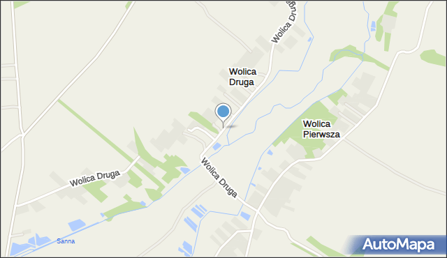 Wolica Druga, Wolica Druga, mapa Wolica Druga