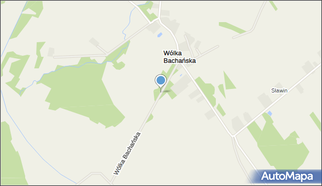 Wólka Bachańska, Wólka Bachańska, mapa Wólka Bachańska