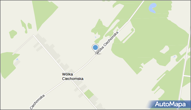 Wólka Ciechomska, Wólka Ciechomska, mapa Wólka Ciechomska