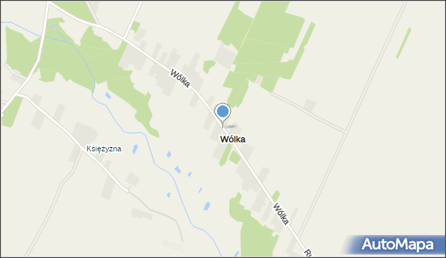 Wólka gmina Serokomla, Wólka, mapa Wólka gmina Serokomla