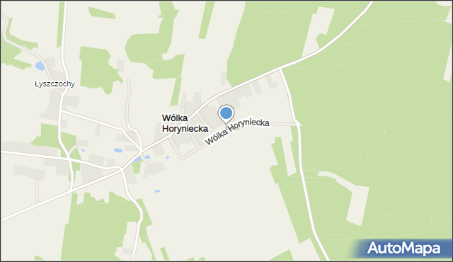 Wólka Horyniecka, Wólka Horyniecka, mapa Wólka Horyniecka