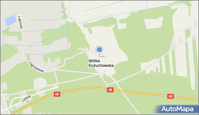 Wólka Kożuchowska, Wólka Kożuchowska, mapa Wólka Kożuchowska