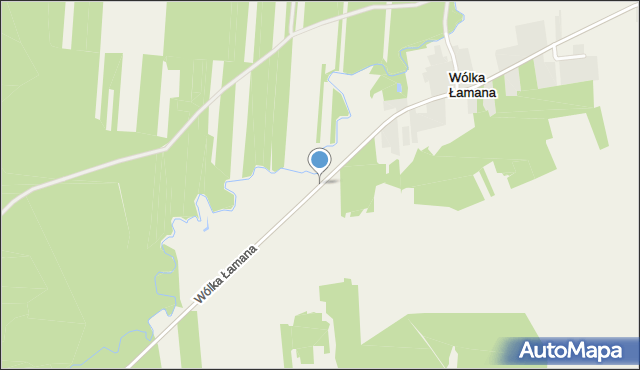 Wólka Łamana, Wólka Łamana, mapa Wólka Łamana